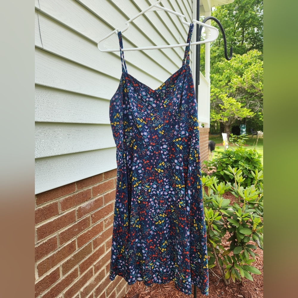 Dress, Navy floral print